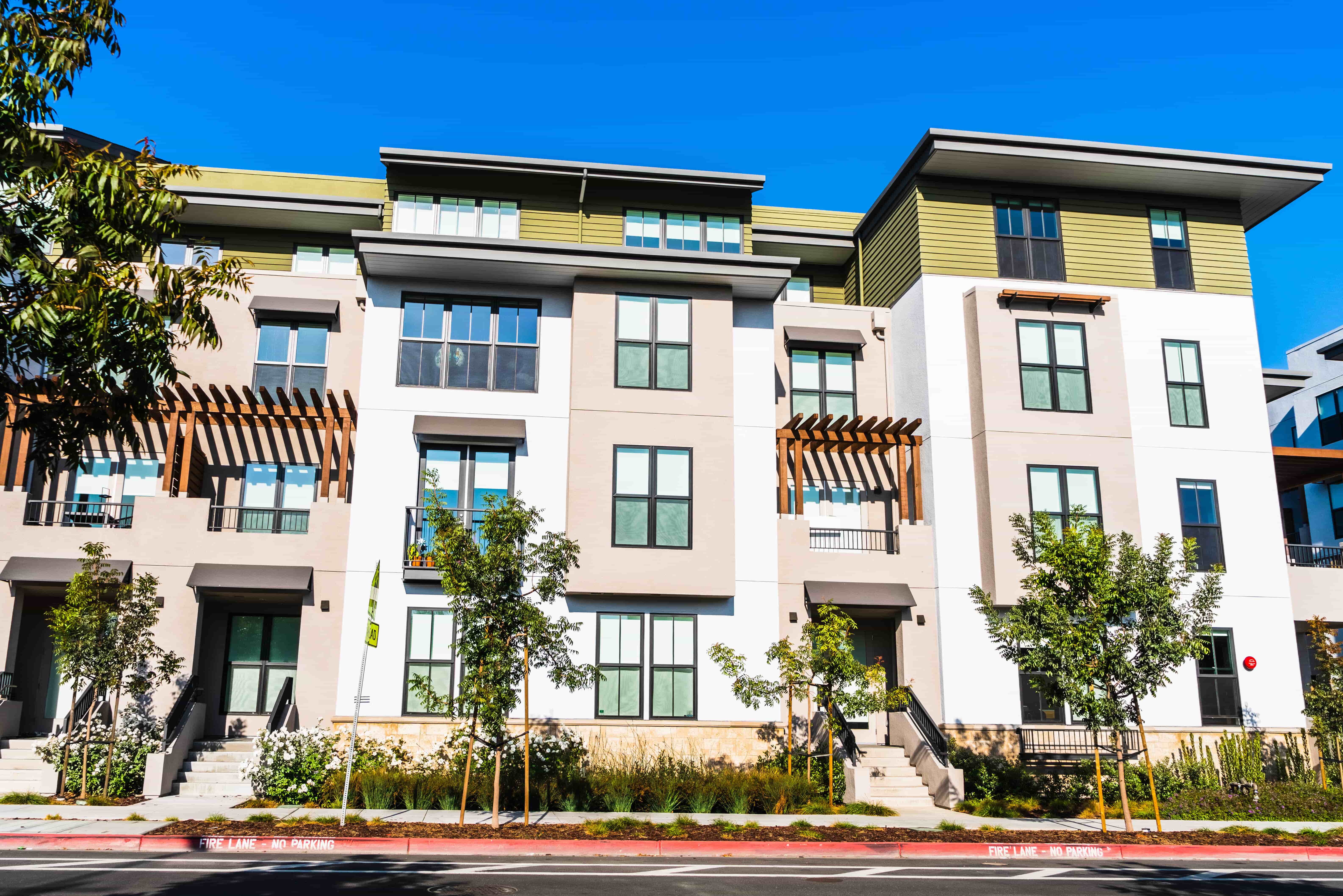 Exterior of a multi-family building designed by an architect