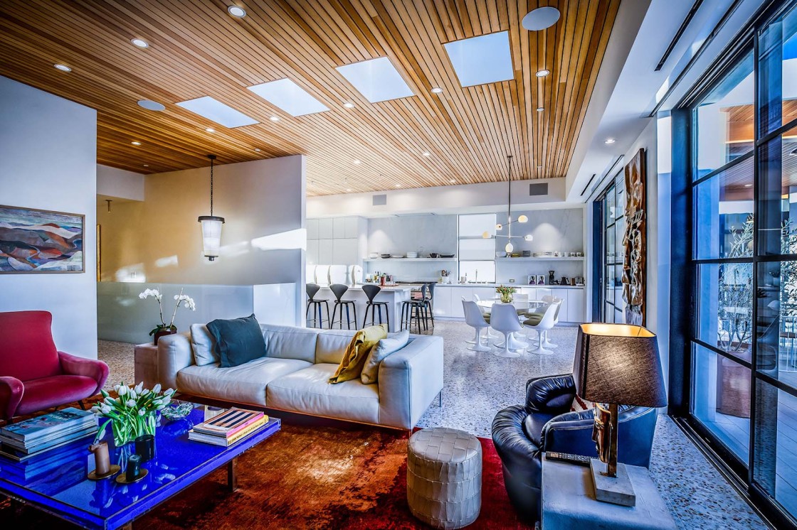 Living room designed by a residential interior designer