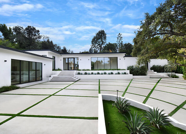 Architect design of modern home exterior
