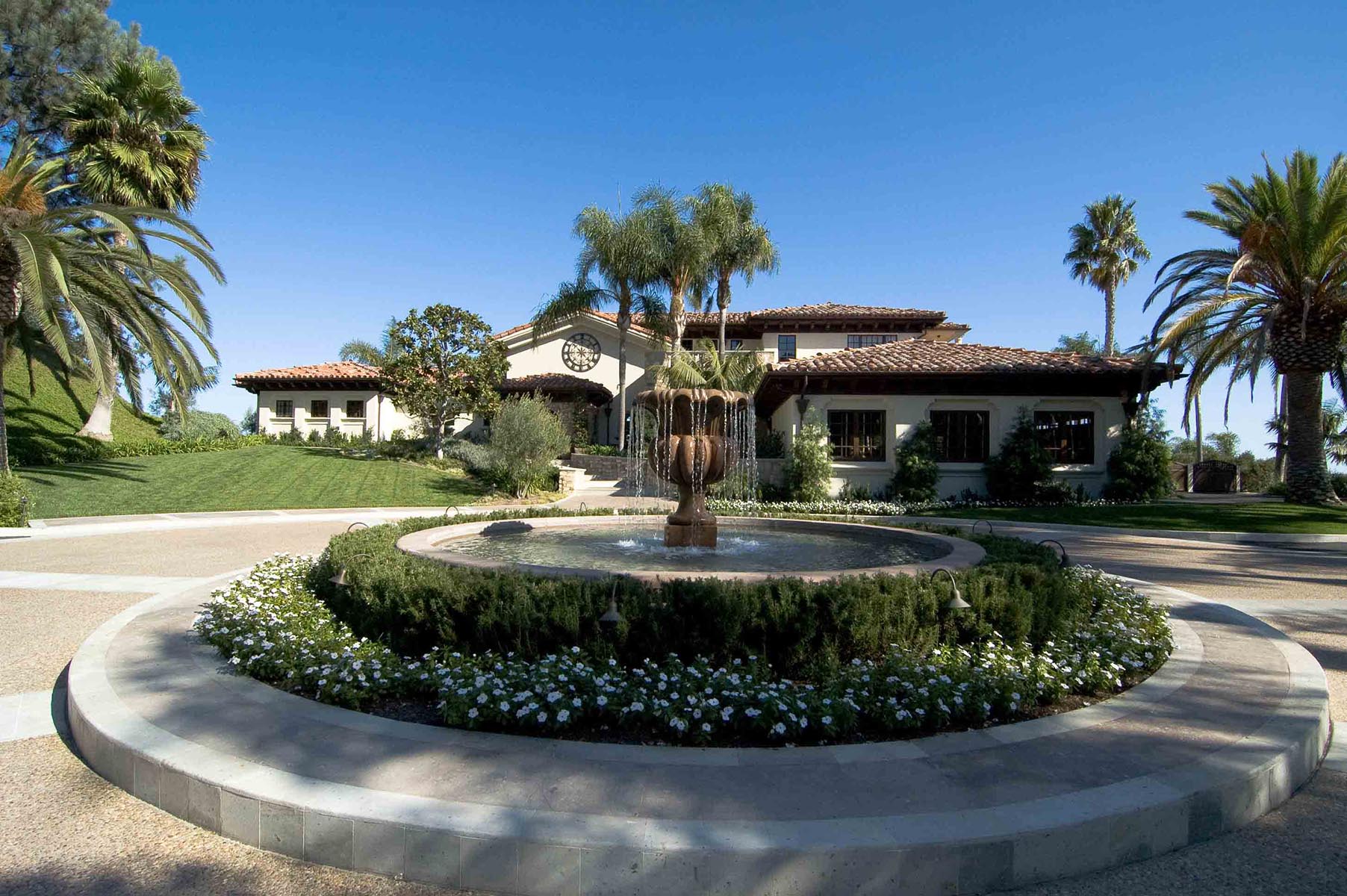 Residential design Mediterranean Estate Orange County front entrance