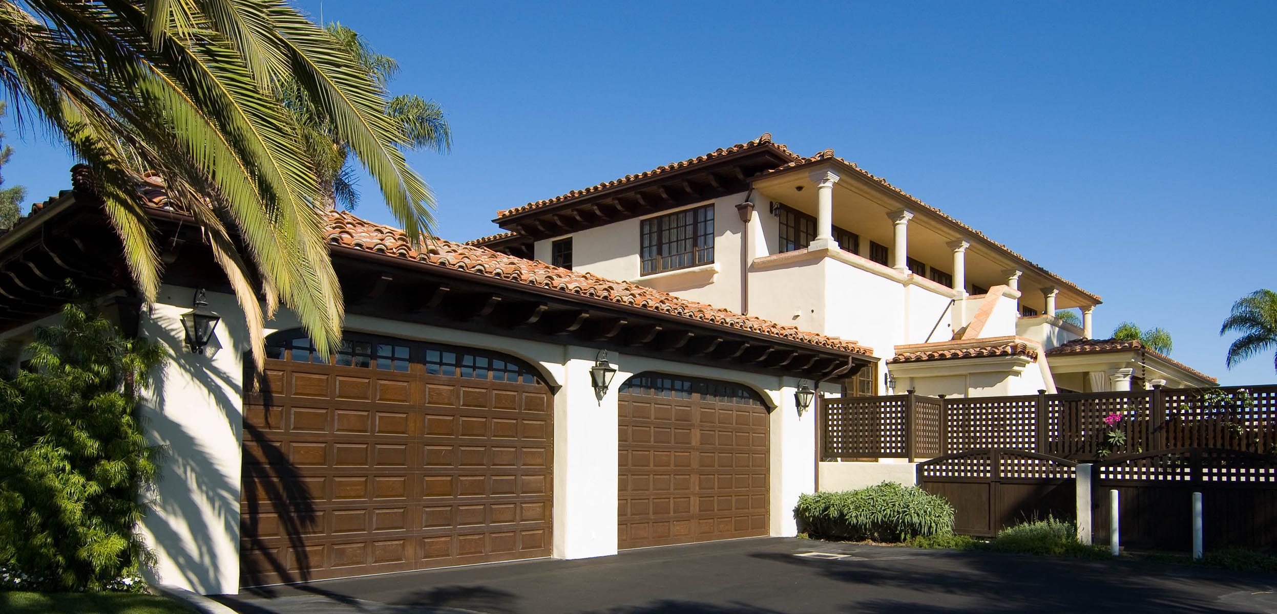 Residential design Mediterranean Estate Orange County garage area