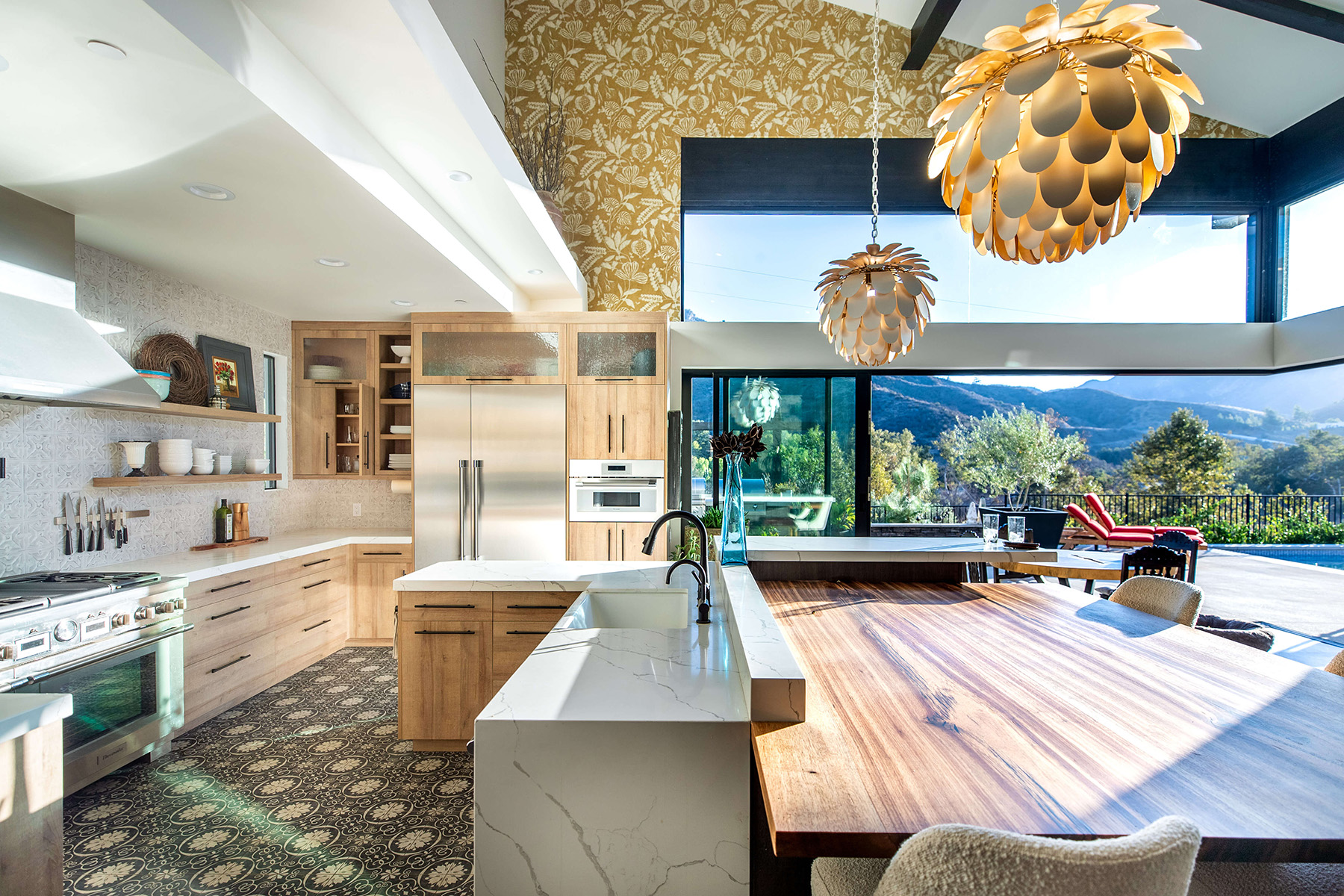 Residential architect new modern farmhouse kitchen
