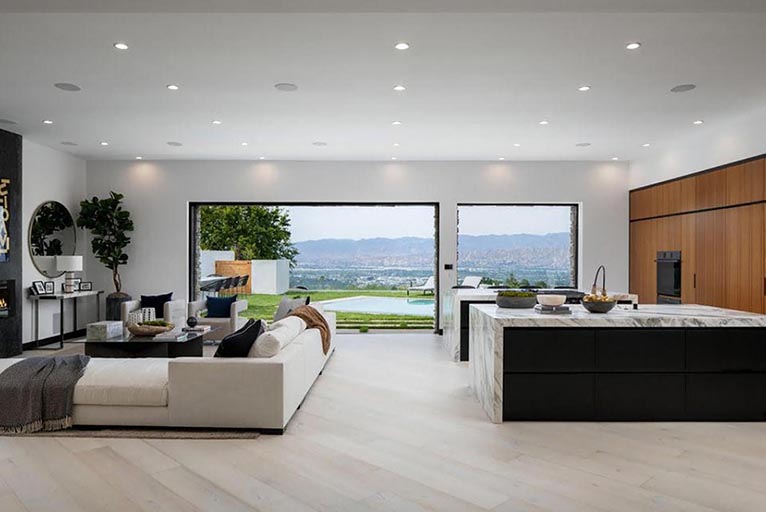 Home remodel plans Los Angeles modern contemporary great room 2