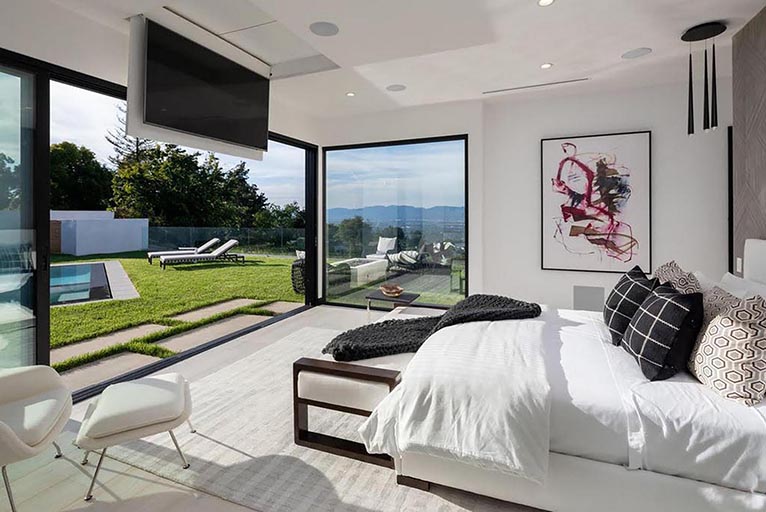 Home remodel plans Los Angeles modern contemporary master bedroom 1