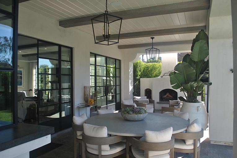 Residential design Spanish Revival home outdoor living 3